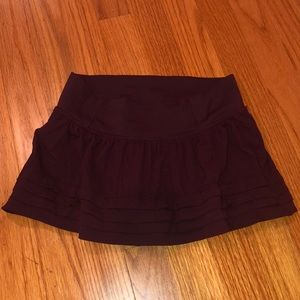 Lululemon Maroon Tennis Skirt